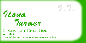 ilona turmer business card